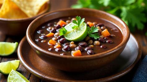 Ingredientes para la sopa de frijoles negros brasileña