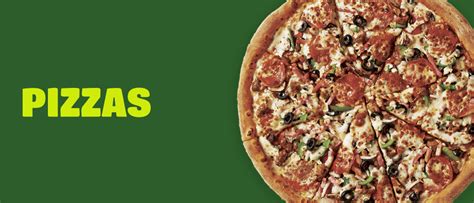 Carta de pizzas de Papa Johns