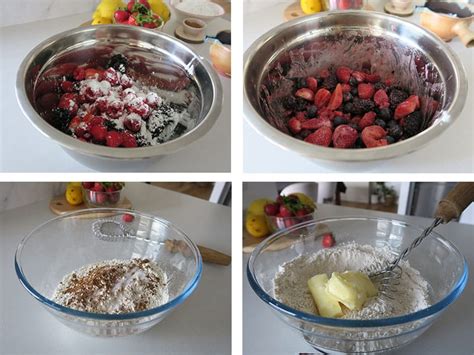 Proceso de elaboración de la tarta de frutos rojos paso a paso