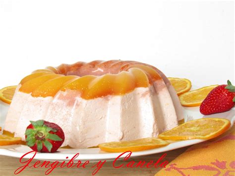 Variedad de Bavarois: Fresa, Naranja, Chocolate