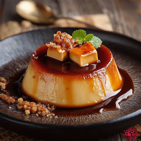 Flan casero con caramelo