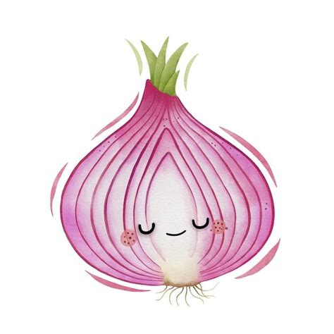 Ilustración de una cebolla con advertencias de seguridad alimentaria