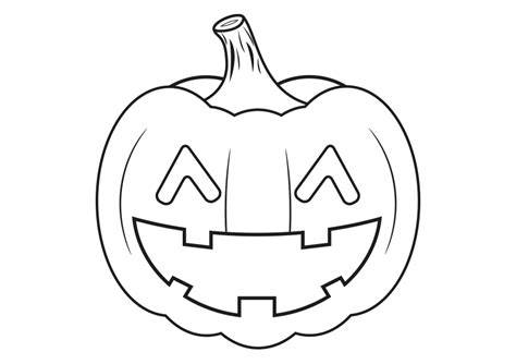 Dibujo detallado de una calabaza simple de Halloween lista para colorear