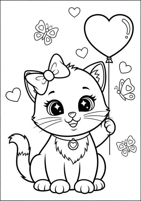 Ejemplo de página para colorear de un gatito dentro de una calabaza