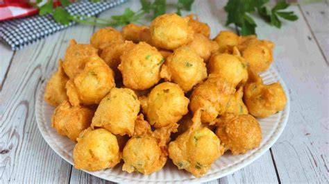 Ingredientes para buñuelos de bacalao