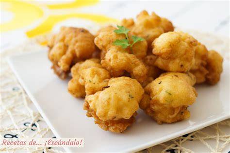 Masa de buñuelos de bacalao reposando