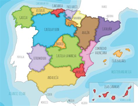 Mapa de España con regiones productoras de embutidos