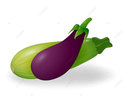 Verduras frescas de calabacín y berenjena