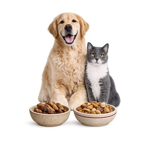 Variedad de ingredientes naturales para gatos