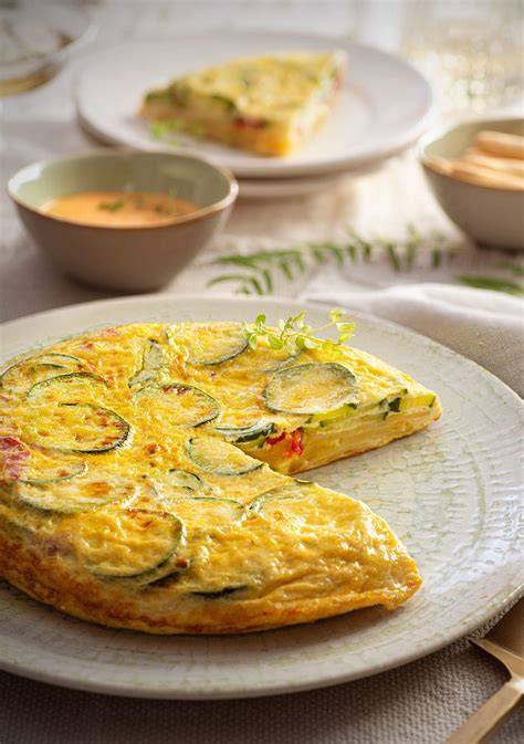 Ingredientes para tortilla de patata con verduras