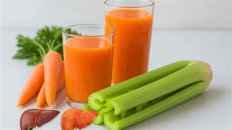 Receta gráfica de jugo de apio y zanahoria