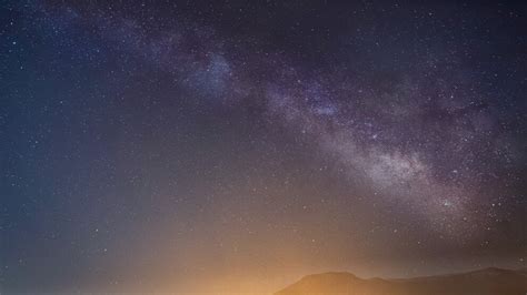 Cielo estrellado sobre la Sierra de Gredos