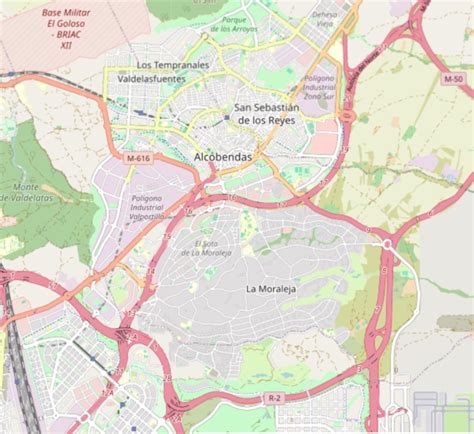 Mapa de Alcobendas con la ubicación de Horno San Bernabe y estaciones cercanas