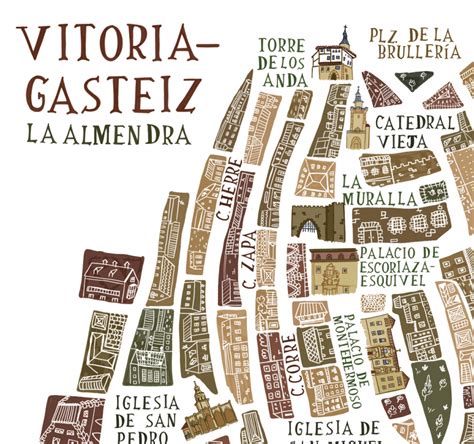 Mapa de Vitoria-Gasteiz con puntos de interés de panaderías