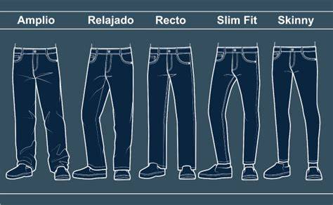Ilustración de diferentes cortes de pantalones de pana: slim fit, regular fit y wide leg