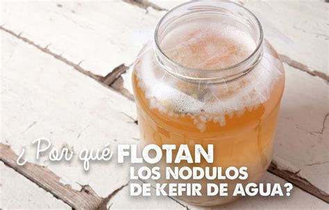 Proceso de fermentación de kéfir en un frasco de vidrio con gránulos de kéfir y leche.