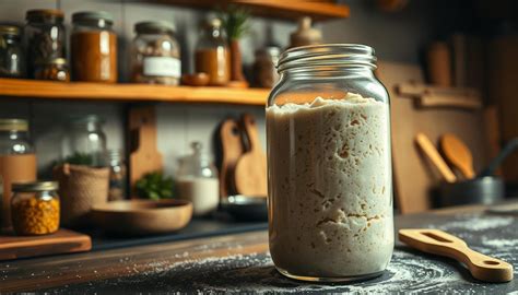 Masa de pan en un bol, cubierta con un paño, lista para la fermentación.