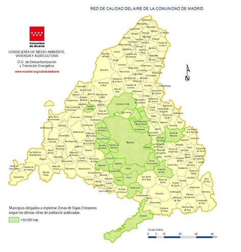 Mapa de la ubicación de Ajalvir en la Comunidad de Madrid