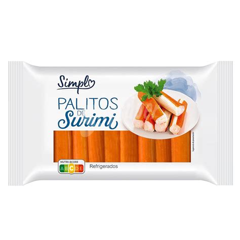Palitos de surimi en diferentes presentaciones
