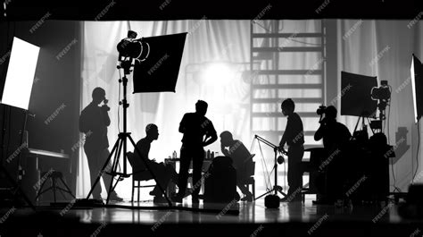 Equipo de adiestramiento trabajando con ardillas en el set de rodaje