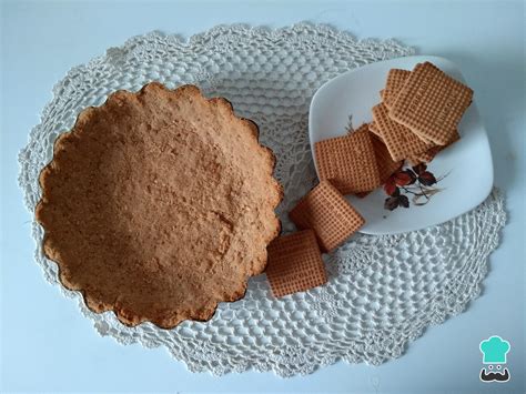 Base de galletas trituradas para tarta
