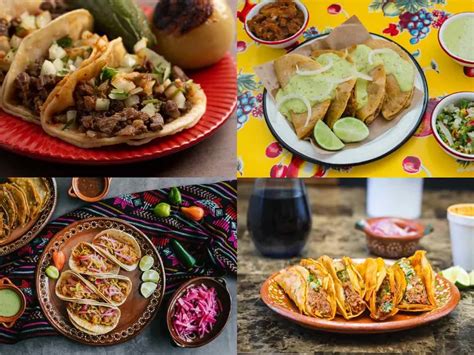 Variedad de tacos latinoamericanos