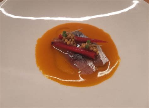 Jurel en escabeche de zanahoria de Paco Roncero