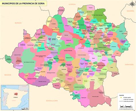 Mapa de Soria con los restaurantes participantes