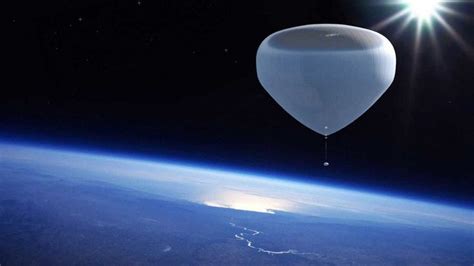 Esquema de la sonda y el globo estratosférico