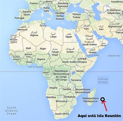 Mapa de la isla de Reunión destacando la ubicación de Saint-Paul