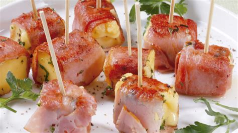 Bocaditos de jamón y queso rebozados
