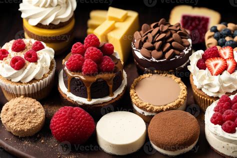 Surtido de pasteles y café en Coffee & Cakes
