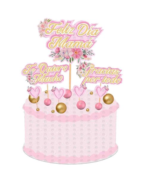 Pastel decorado con Cake Topper de