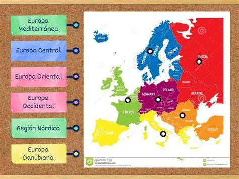 Mapa de las regiones de cultivo tradicional de espelta en Europa