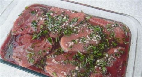 Ingredientes para marinada de carne