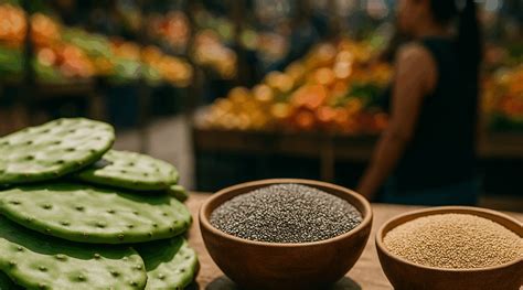 Amaranto, cacao, café y taro