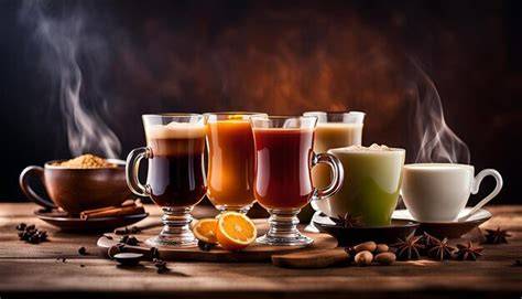 Variedad de bebidas calientes