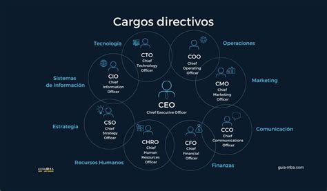 Esquema de la estructura de cargos directivos en una empresa