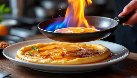 Crêpe dorándose en la sartén