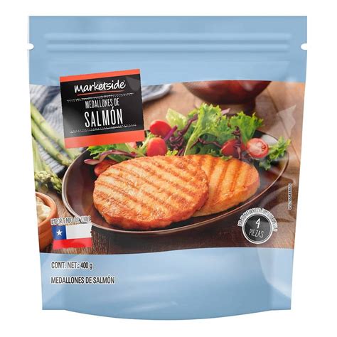 Medallones de salmón congelado
