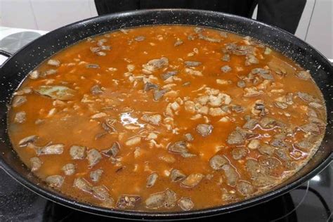 Esquema de los pasos para preparar la chanfaina