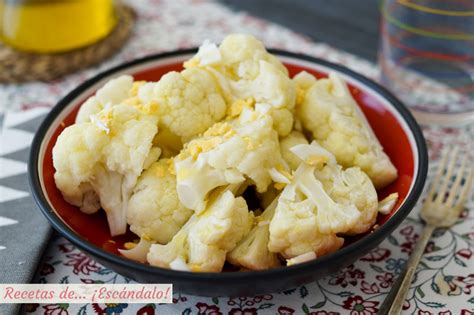 Ingredientes para cocer coliflor sin olor