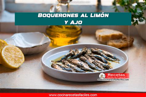 Boquerones horneados con limón y perejil