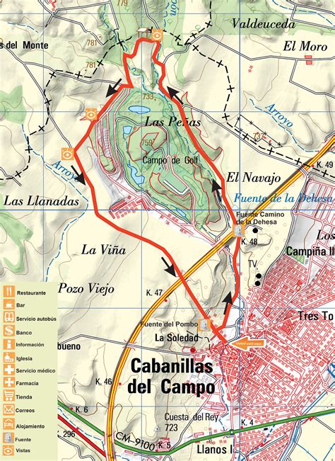 Mapa de la Dehesa de Campoalto mostrando el área de crianza cerrada
