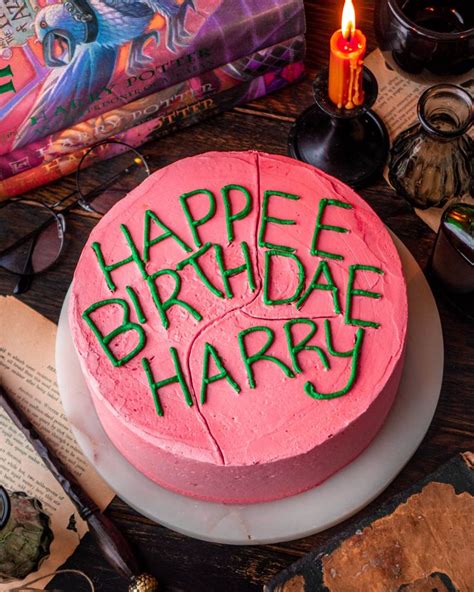 Tarta de Cumpleaños de Harry Potter terminada