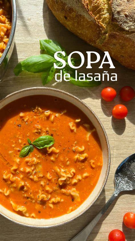 Variedad de sopas con soja texturizada