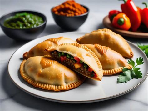 Ingredientes frescos para rellenos de empanadas