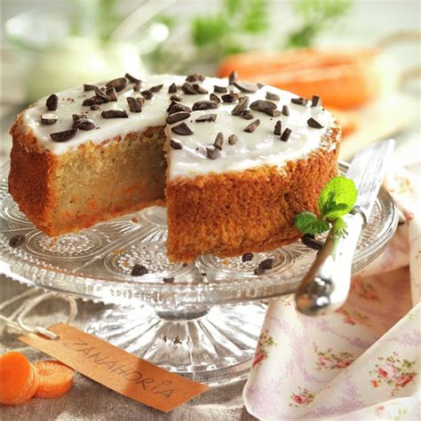 Tarta de zanahoria con crema de queso y chocolate