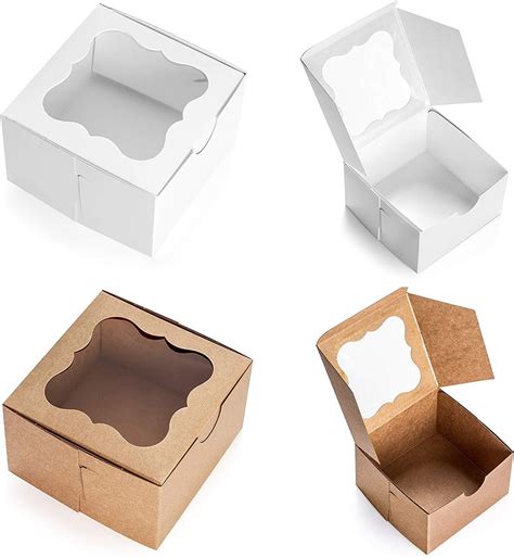 Caja de tarta con ventana transparente