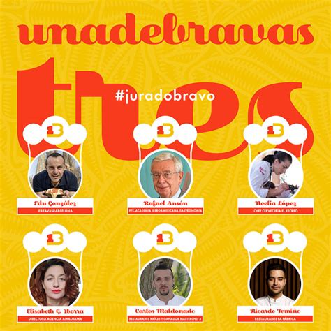 Infografía con los premiados del concurso Una de Bravas